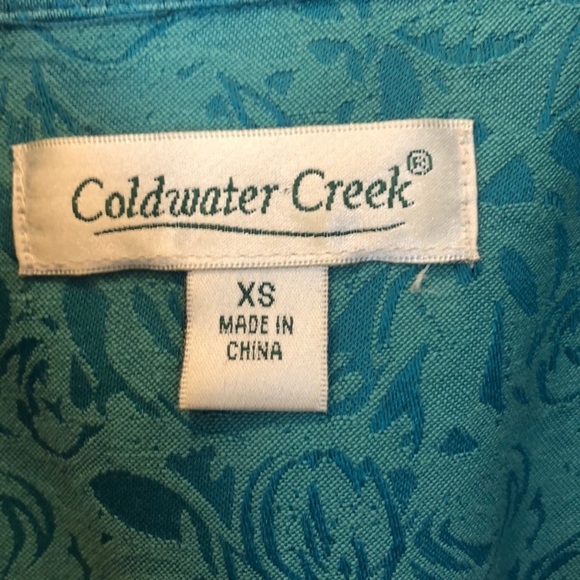 Coldwater Creek Blue Ruffle Jacket - Picture 6 of 7